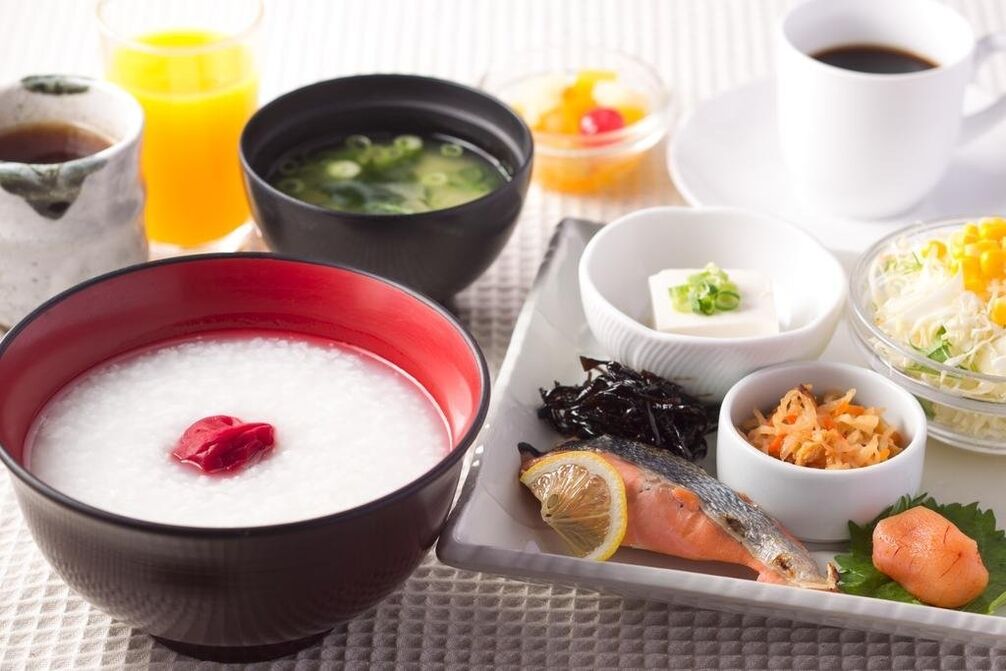 Dishes of a Japanese diet for 14 days