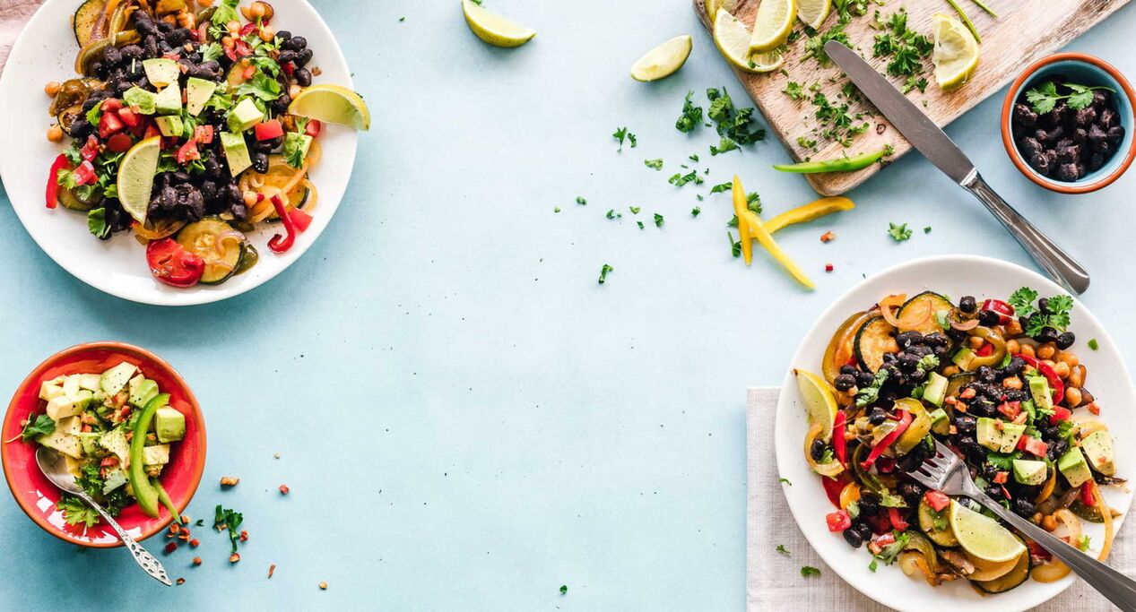 Healthy food to lose weight.